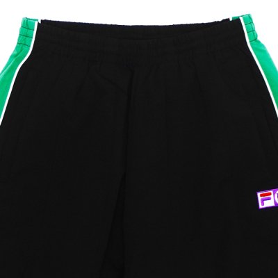 画像4: NEEDLES×FILA（ニードルズ×フィラ）H.D Wind Pant（ヒザデルウインドパンツ）/ Black×White×Green（ブラック×ホワイト×グリーン）
