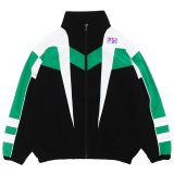 NEEDLES×FILA（ニードルズ×フィラ）Star Cut Over Sized Windbreaker（スターカットオーバーサイズドウィンドブレイカー）/ Black×Whiet×Green（ブラック×ホワイト×グリーン）
