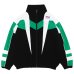 画像1: NEEDLES×FILA（ニードルズ×フィラ）Star Cut Over Sized Windbreaker（スターカットオーバーサイズドウィンドブレイカー）/ Black×Whiet×Green（ブラック×ホワイト×グリーン） (1)