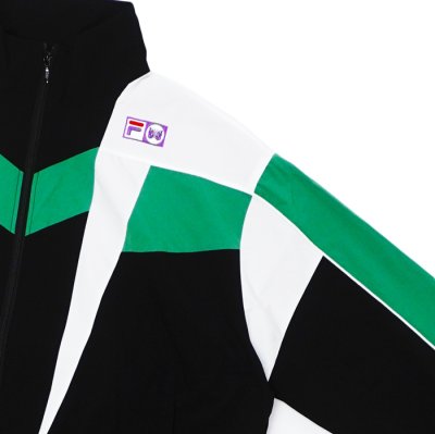 画像4: NEEDLES×FILA（ニードルズ×フィラ）Star Cut Over Sized Windbreaker（スターカットオーバーサイズドウィンドブレイカー）/ Black×Whiet×Green（ブラック×ホワイト×グリーン）