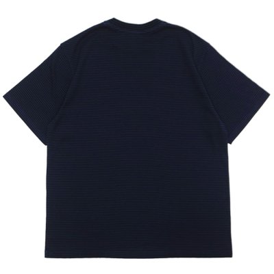 画像2: Yonetomi NEW BASIC（ヨネトミニューベーシック）GARMENT DYE BORDER T-SHIRT（ガーメントダイボーダーTシャツ）/ NAVY×NAVY（ネイビー×ネイビー）