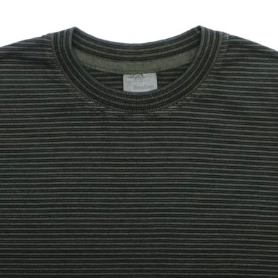 画像3: Yonetomi NEW BASIC（ヨネトミニューベーシック）GARMENT DYE BORDER T-SHIRT（ガーメントダイボーダーTシャツ）/ D,Gray×D,Gray（ダークグレー×ダークグレー）
