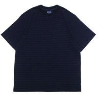 Yonetomi NEW BASIC（ヨネトミニューベーシック）GARMENT DYE BORDER T-SHIRT（ガーメントダイボーダーTシャツ）/ NAVY×NAVY（ネイビー×ネイビー）