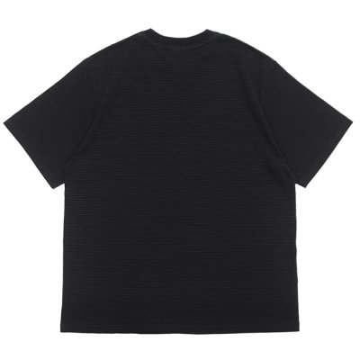 画像2: Yonetomi NEW BASIC（ヨネトミニューベーシック）GARMENT DYE BORDER T-SHIRT（ガーメントダイボーダーTシャツ）/ OFF BLACK×OFF BLACK（オフブラック×オフブラック）