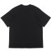画像2: Yonetomi NEW BASIC（ヨネトミニューベーシック）GARMENT DYE BORDER T-SHIRT（ガーメントダイボーダーTシャツ）/ OFF BLACK×OFF BLACK（オフブラック×オフブラック） (2)