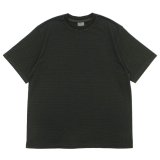 Yonetomi NEW BASIC（ヨネトミニューベーシック）GARMENT DYE BORDER T-SHIRT（ガーメントダイボーダーTシャツ）/ D,Gray×D,Gray（ダークグレー×ダークグレー）