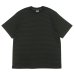 画像1: Yonetomi NEW BASIC（ヨネトミニューベーシック）GARMENT DYE BORDER T-SHIRT（ガーメントダイボーダーTシャツ）/ D,Gray×D,Gray（ダークグレー×ダークグレー） (1)