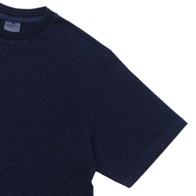 画像4: Yonetomi NEW BASIC（ヨネトミニューベーシック）GARMENT DYE BORDER T-SHIRT（ガーメントダイボーダーTシャツ）/ NAVY×NAVY（ネイビー×ネイビー）