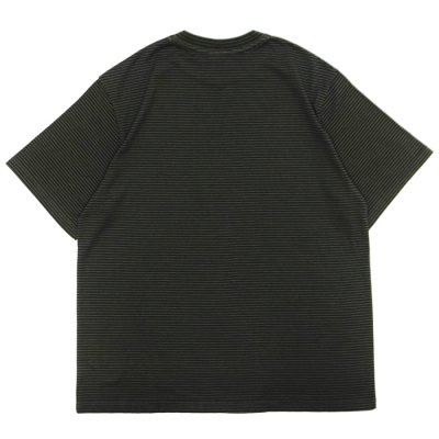 画像2: Yonetomi NEW BASIC（ヨネトミニューベーシック）GARMENT DYE BORDER T-SHIRT（ガーメントダイボーダーTシャツ）/ D,Gray×D,Gray（ダークグレー×ダークグレー）