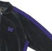 画像5: NEEDLES（ニードルズ）Rib Collar Track Jacket（リブカラートラックジャケット）"C/PE Velour" / Charcoal（チャコール） (5)