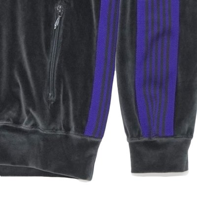 画像6: NEEDLES（ニードルズ）Rib Collar Track Jacket（リブカラートラックジャケット）"C/PE Velour" / Charcoal（チャコール）