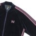 画像5: NEEDLES（ニードルズ）Rib Collar Track Jacket（リブカラートラックジャケット）"C/PE Velour" / Navy（ネイビー） (5)