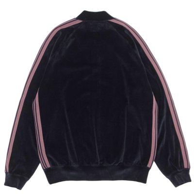 画像2: NEEDLES（ニードルズ）Rib Collar Track Jacket（リブカラートラックジャケット）"C/PE Velour" / Navy（ネイビー）