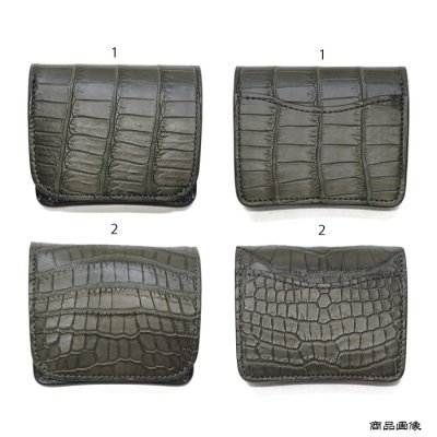 画像11: WILD SWANS（ワイルドスワンズ）CASA（カーサ）コンパクトウォレット/グレー"POROSUS（ポロサス）"×ブラック"サドルプルアップ"