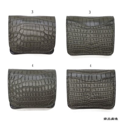 画像12: WILD SWANS（ワイルドスワンズ）CASA（カーサ）コンパクトウォレット/グレー"POROSUS（ポロサス）"×ブラック"サドルプルアップ"
