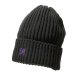 画像2: NEEDLES（ニードルズ）Watch Cap（ワッチキャップ）"Shetland Wool" / Black（ブラック） (2)