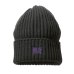 画像1: NEEDLES（ニードルズ）Watch Cap（ワッチキャップ）"Shetland Wool" / Black（ブラック） (1)