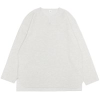 blurhms ROOTSTOCK（ブラームスルーツストック）Rough&Smooth Thermal Over-Neck L/S（ラフ&スムースサーマルオーバーネックシャツ ロングスリーブ）/ Heather Oatmeal（ヘザーオートミール）