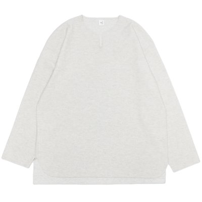 画像1: blurhms ROOTSTOCK（ブラームスルーツストック）Rough&Smooth Thermal Over-Neck L/S（ラフ&スムースサーマルオーバーネックシャツ ロングスリーブ）/ Heather Oatmeal（ヘザーオートミール）