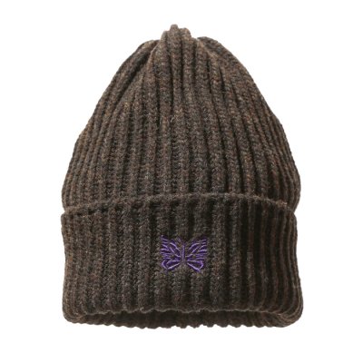 画像1: NEEDLES（ニードルズ）Watch Cap（ワッチキャップ）"Shetland Wool" / Umber（アンバー）