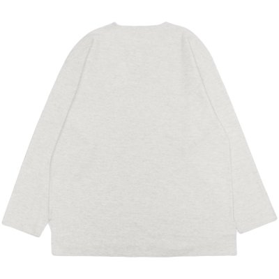 画像2: blurhms ROOTSTOCK（ブラームスルーツストック）Rough&Smooth Thermal Over-Neck L/S（ラフ&スムースサーマルオーバーネックシャツ ロングスリーブ）/ Heather Oatmeal（ヘザーオートミール）
