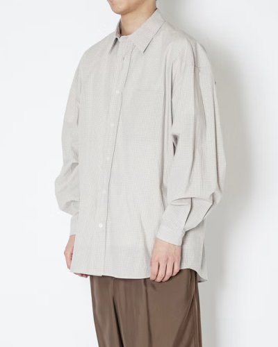 画像8: EVCON（エビコン）GRAPHCHECK TYPEWRITER L/S SHIRT（グラフチェックタイプライターロングスリーブシャツ） / Off White （オフホワイト）