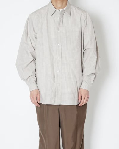 画像7: EVCON（エビコン）GRAPHCHECK TYPEWRITER L/S SHIRT（グラフチェックタイプライターロングスリーブシャツ） / Off White （オフホワイト）