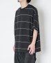 画像8: EVCON（エビコン）BORDER WIDE S/S TEE（ボーダーワイドショートスリーブTシャツ） / White（ホワイト） (8)