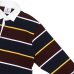 画像4: BARBARIAN（バーバリアン）Heavy Weight Rugby Collar Shirt（ヘビーウェイト ラグビーカラーシャツ） "ALTERNATING STRIPES" / Navy×Gold×Harvard×White（ネイビー×ゴールド×ハーバード×ホワイト） (4)