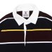画像3: BARBARIAN（バーバリアン）Heavy Weight Rugby Collar Shirt（ヘビーウェイト ラグビーカラーシャツ） "ALTERNATING STRIPES" / Navy×Gold×Harvard×White（ネイビー×ゴールド×ハーバード×ホワイト） (3)