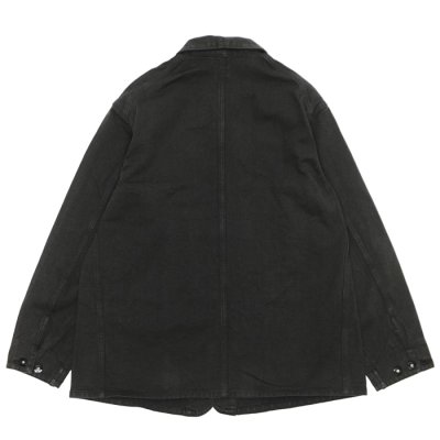 画像2: Post O'Alls（ポストオーバーオールズ）SWEETBEAR 3（スイートベアー 3）"W Flat Twill" / Charcoal（チャコール）
