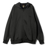 NEEDLES（ニードルズ）Zipper Hoody（ジッパーフーディ）"Bright Jersey" / Black（ブラック）