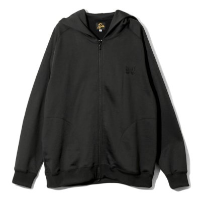 画像1: NEEDLES（ニードルズ）Zipper Hoody（ジッパーフーディ）"Bright Jersey" / Black（ブラック）