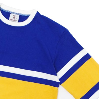 画像4: ※Exclusive※ BARBARIAN（バーバリアン）Light Weight Crew Neck Shirt（ライトウェイト クルーネックシャツ） "8oz Jersey" / Royal×White×Gold（ロイヤルブルー×ホワイト×ゴールド）
