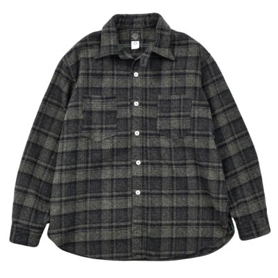 画像1: Post O'Alls（ポストオーバーオールズ）St.Louis 2（セント・ルイス2）”Haevy Flannel" / Mono（モノクロ）