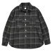 画像1: Post O'Alls（ポストオーバーオールズ）St.Louis 2（セント・ルイス2）”Haevy Flannel" / Mono（モノクロ） (1)