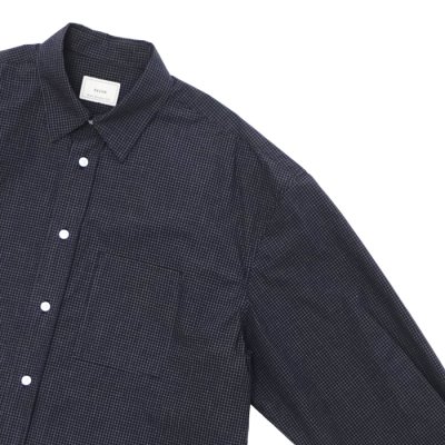 画像4: EVCON（エビコン）GRAPHCHECK TYPEWRITER L/S SHIRT（グラフチェックタイプライターロングスリーブシャツ） / D.NAVY （ダークネイビー）
