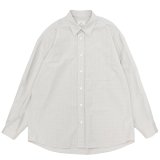 EVCON（エビコン）GRAPHCHECK TYPEWRITER L/S SHIRT（グラフチェックタイプライターロングスリーブシャツ） / Off White （オフホワイト）