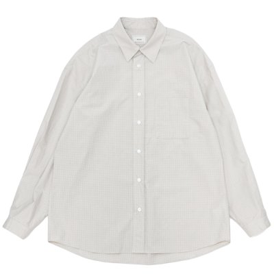画像1: EVCON（エビコン）GRAPHCHECK TYPEWRITER L/S SHIRT（グラフチェックタイプライターロングスリーブシャツ） / Off White （オフホワイト）
