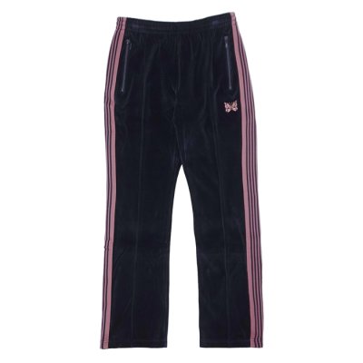 画像1: NEEDLES（ニードルズ）Narrow Track Pant（ナロートラックパンツ）"C/PE Velour" / Navy（ネイビー）