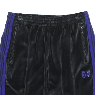 画像4: NEEDLES（ニードルズ）Narrow Track Pant（ナロートラックパンツ）"C/PE Velour" / Charcoal（チャコール）