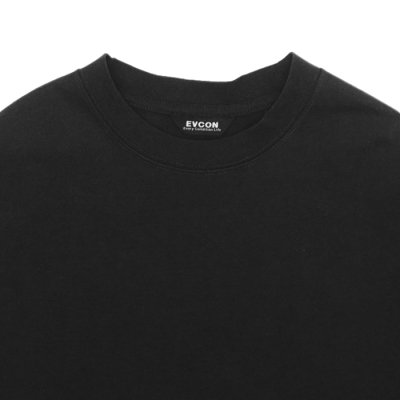 画像3: EVCON（エビコン）MARCERIZATION WIDE L/S TEE（マーセリゼーションワイドロングスリーブTシャツ） / BLACK（ブラック）