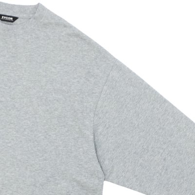 画像4: EVCON（エビコン）MARCERIZATION WIDE L/S TEE（マーセリゼーションロングショートスリーブTシャツ） / HEATHER GRAY（ヘザーグレー）