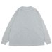 画像2: EVCON（エビコン）MARCERIZATION WIDE L/S TEE（マーセリゼーションロングショートスリーブTシャツ） / HEATHER GRAY（ヘザーグレー） (2)
