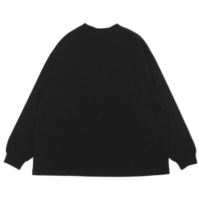 画像2: EVCON（エビコン）MARCERIZATION WIDE L/S TEE（マーセリゼーションワイドロングスリーブTシャツ） / BLACK（ブラック）