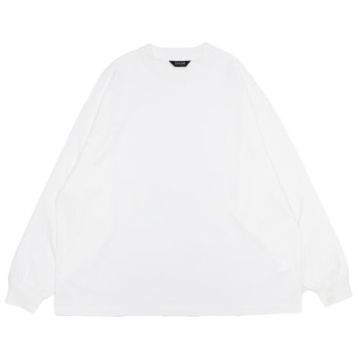 画像1: EVCON（エビコン）MARCERIZATION WIDE L/S TEE（マーセリゼーションワイドロングスリーブTシャツ） / White（ホワイト）