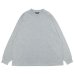 画像1: EVCON（エビコン）MARCERIZATION WIDE L/S TEE（マーセリゼーションロングショートスリーブTシャツ） / HEATHER GRAY（ヘザーグレー） (1)