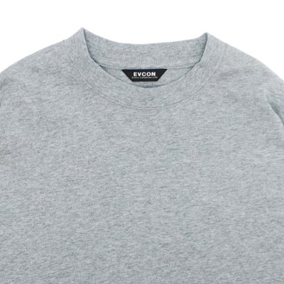 画像3: EVCON（エビコン）MARCERIZATION WIDE L/S TEE（マーセリゼーションロングショートスリーブTシャツ） / HEATHER GRAY（ヘザーグレー）