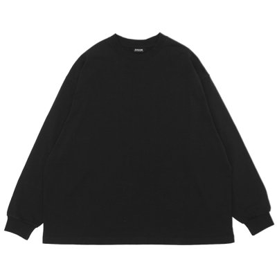画像1: EVCON（エビコン）MARCERIZATION WIDE L/S TEE（マーセリゼーションワイドロングスリーブTシャツ） / BLACK（ブラック）