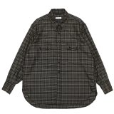 KAPTAIN SUNSHINE（キャプテンサンシャイン）Wool Plaid Cowboy Shirt（オールプレイドカウボーイシャツ）/ Brown（ブラウン）